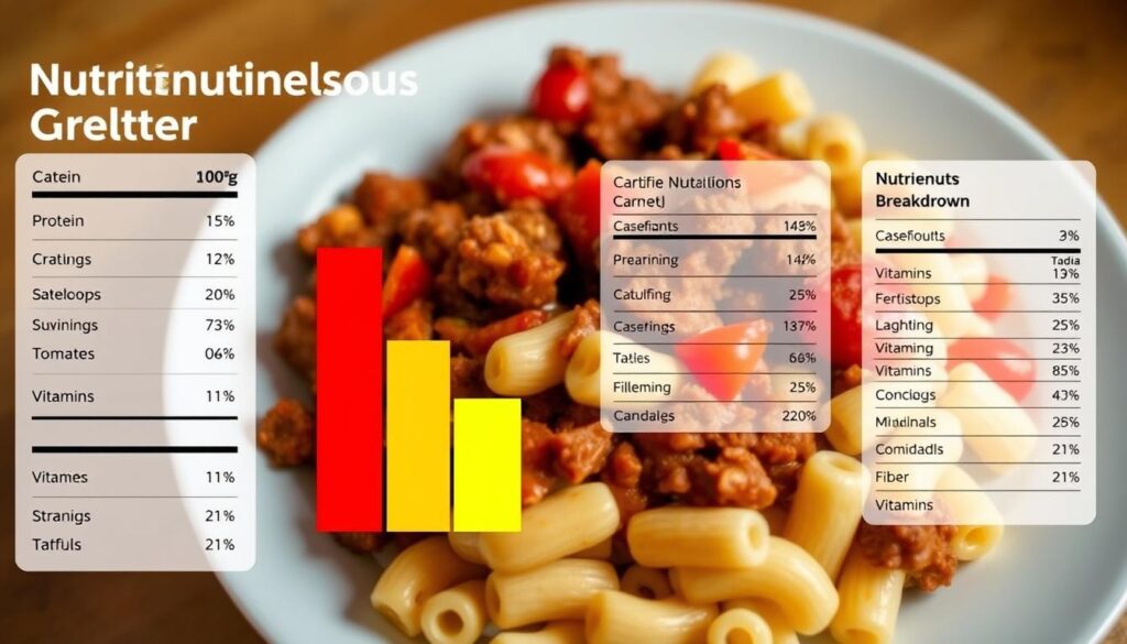 nutritional profile of American Goulash